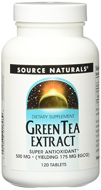 Green Tea, 500 mg, Extract 120 Tabs by Source Naturals