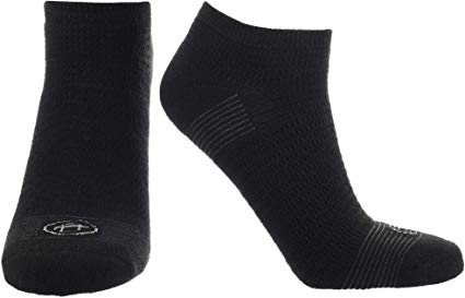 Doctor's Choice Men's Diabetic & Neuropathy Socks, No Show, Non-Binding with Aloe, Antimicrobial, Ventilation, and Seamless Toe, 2-Pairs, Black, Mens Large: Shoe Size 8-12