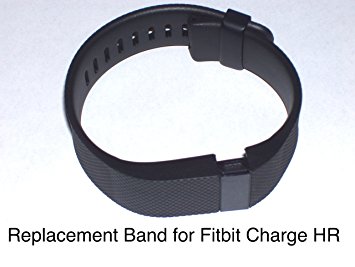 Replacement Band Strap kit for Fitbit Charge HR Activity Tracker - Large Black