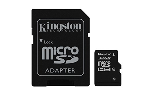 Kingston Digital 32 GB microSD Class 10 UHS-1 Memory Card 30MB/s with Adapter (SDC10/32GBET)