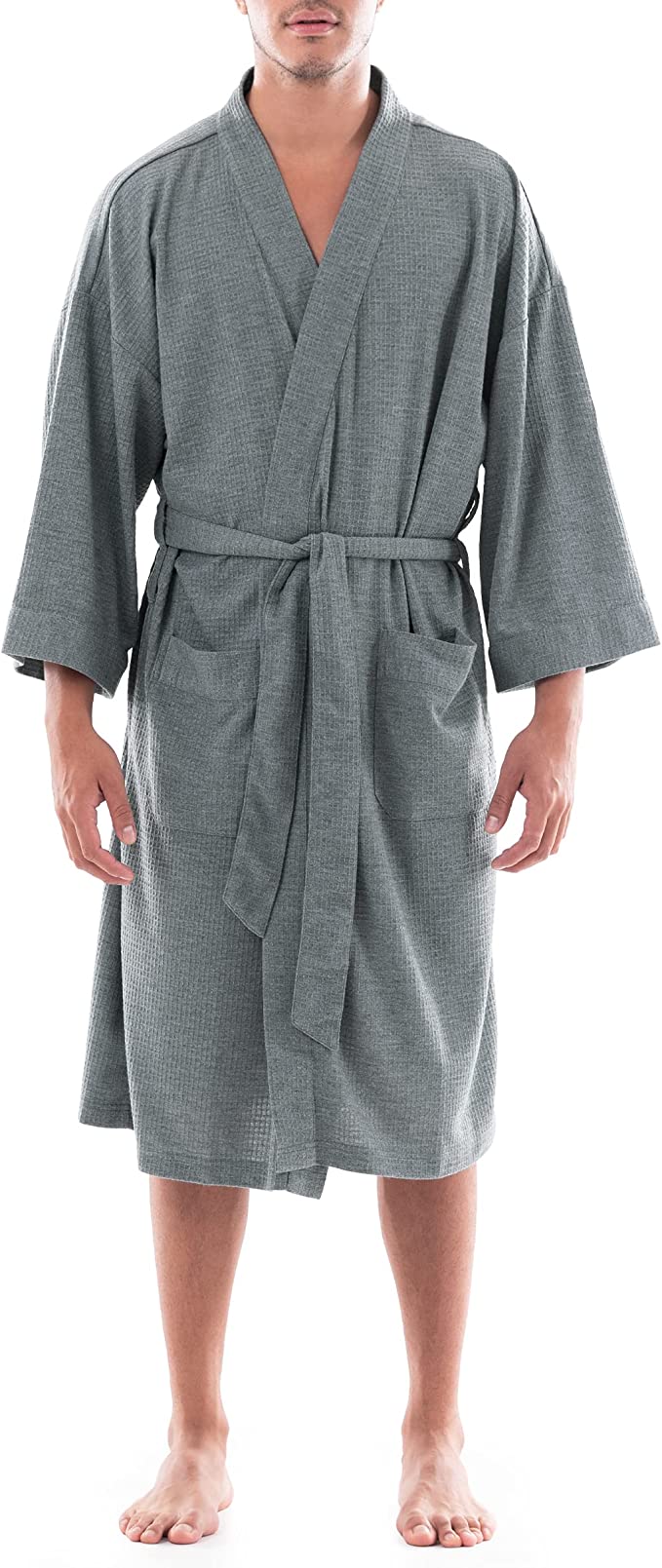 Fruit of the Loom mens Waffle Kimono Robe