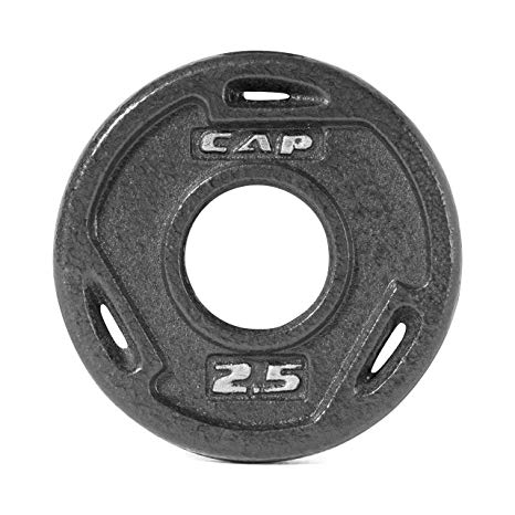CAP Barbell 2-Inch Olympic Grip Plate, 35 lbs