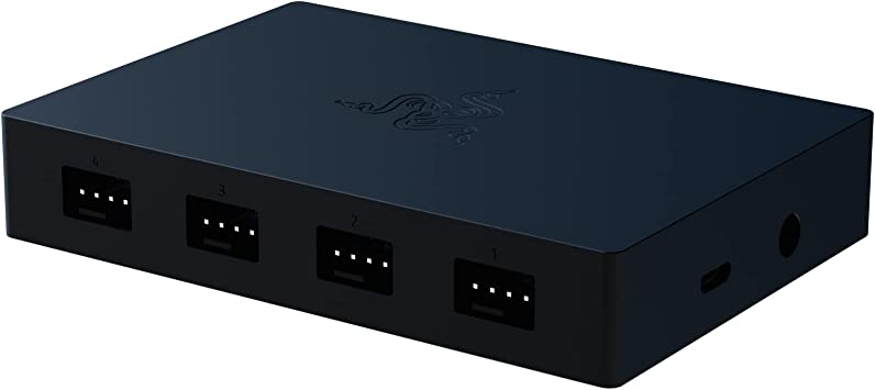 Razer PWM PC Fan Controller: Connects Up to 8 Fans - Custom Fan Curve Profiles - Convenient Fan Monitoring - Thin Profile