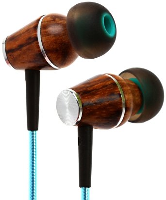 Symphonized XTC 2.0 Premium Genuine Wood In-ear Noise-isolating Headphones|Earbuds|Earphones with Innovative Shield Technology Cable and Mic (Celestial Star)