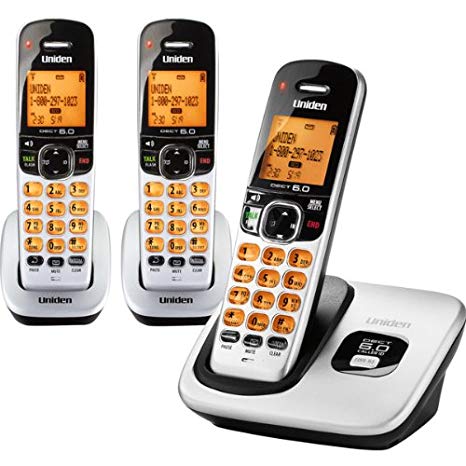 Uniden D1760 1.9Ghz DECT 6.0 Cordless Handset Telephone   2 Additional DCX170 Cordless Handsets