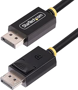 StarTech.com 6ft DisplayPort 2.1 Cable, VESA Certified DP40 DisplayPort Cable w/UHBR10/HDR/HDCP 2.2, 8K 60Hz w/DSC 1.2a