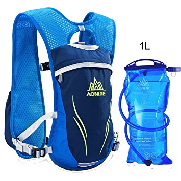AONIJIE Running Hydration Vest for Hiking Cycling Hydration Backpack for Women and Men Lightweight Trail Running Backpack 5.5L