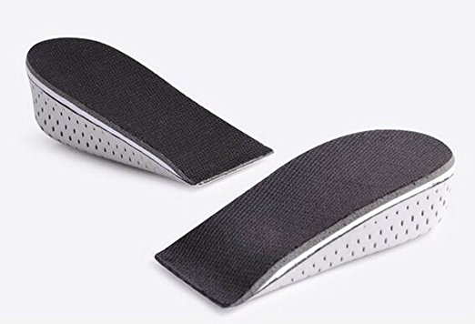 Richoose One Pair Breathable Memory Foam Height Increase Insole Invisible Increased Heel Lifting Inserts Shoe Lifts Shoe Pads Elevator Insoles for Men Women (3CM)
