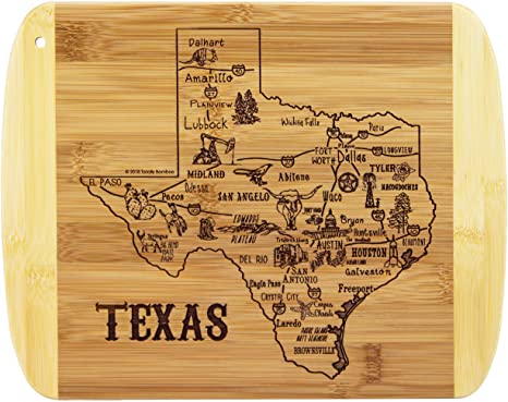 Totally Bamboo A Slice of Life Texas Bamboo Serving and Cutting Board