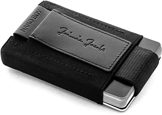 JAIMIE JACOBS Minimal Wallet Nano Boy - Small Credit Card Holder Minimalist Slim Wallet for Men and Women
