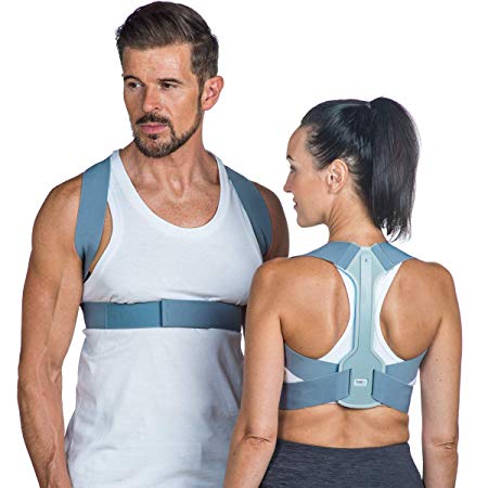 BACK Posture Corrector for Women & Men – London Spine Clinic and FDA Approved | Adjustable Posture Brace Support | Improves Posture, Prevents Slouching & Relieves Pain - Small/Medium