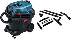 BOSCH 9 Gallon Dust Extractor with Auto Filter Clean and HEPA Filter VAC090AH VAC011 Vacuum Cleaner Wand Kit, Black