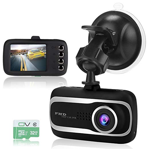 Dash Cam For Car Camear 1080P 2 Inch HD LCD Loop Recording Car Camera 32G TF Card