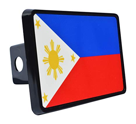 Rogue River Tactical Philippines Filipino Flag Trailer Hitch Cover Plug Gift Idea