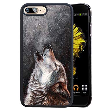 TPU Case For iPhone 7 Plus/iPhone 8 Plus, Lightweight Printed Protection Cover Case, Wolf Customized Design Skin Cover iPhone 7 Plus/8 Plus 5.5 inch