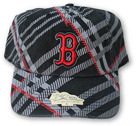 '47 Brand Boston Red Sox Fitted Plaid Hat Large