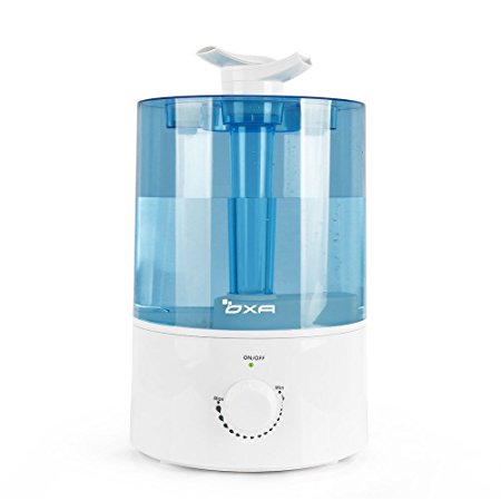 OXA 4L Large Capacity Cool Mist Humidifier Whisper-Quiet , Ultrasonic Air Humidifiers for Bedroom Babyroom Home Office, Two 360° Rotatable Mist Outlet