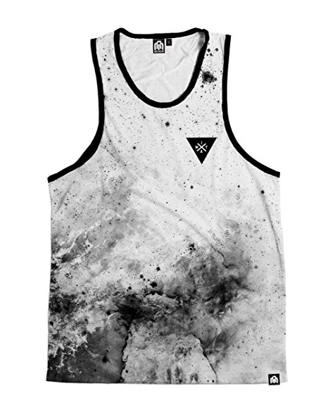 INTO THE AM Galaxy Print Men's Casual Sleeveless Tank Top Shirts