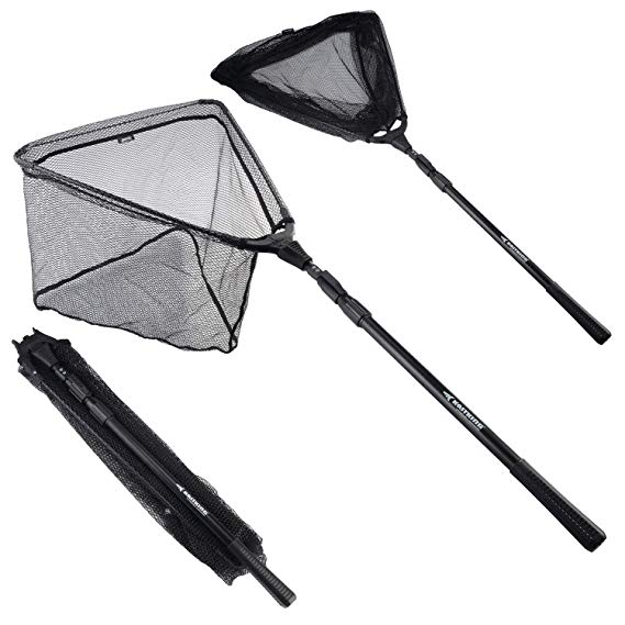 KastKing Fishing Net Folding Landing Net – Super Strong, Easy to Carry Store,as Strong as Heavy Duty One-Piece Landing Net