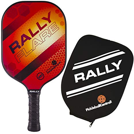 Rally Flare Graphite Pickleball Paddle | Polymer Honeycomb Core, Graphite Hybrid Composite Face | Lightweight