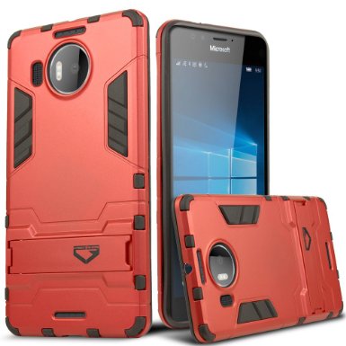 Lumia 950 XL Case CASEFORMERS Ultra Slim Lumia 950 XL Armor Case for Microsoft Lumia 950 XL Shockproof Case - Crimson Red