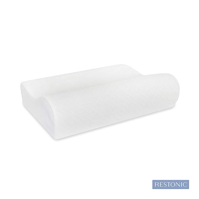 Soft-Tex Restonic Memory Foam Pillow, Standard, White