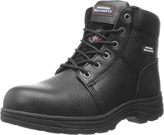 Skechers for Work Men's Workshire Relaxed Fit Work Steel Toe Boot