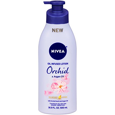 NIVEA Oil Infused Orchid and Argan Oil Body Lotion, 16.9 Fluid Ounce