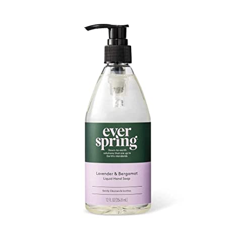 Lavender & Bergamot Liquid Hand Soap - 12 fl oz - Everspring