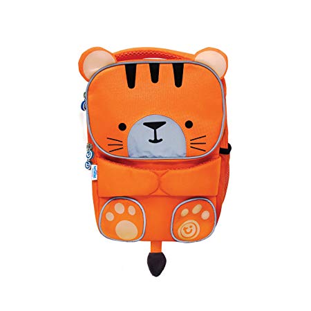 Trunki Toddler’s Backpack – Hi-Viz Children’s Pre School Rucksack - ToddlePak Tipu Tiger (Orange)