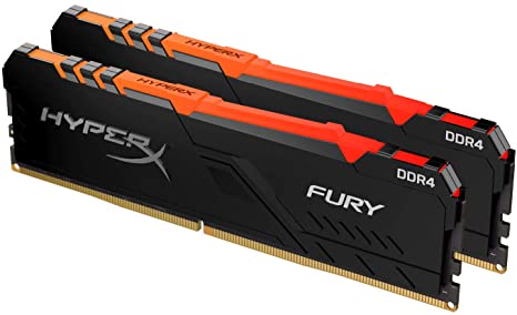 HyperX Fury RGB 32GB (2 x 16GB) 2666MHz DDR4 CL16 DIMM (Kit of 2) 1Rx8 HX426C16FB4AK2/32