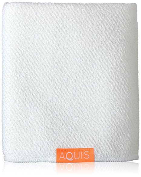 Aquis Lisse Luxe Hair Towel, White, 7 oz.