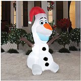 Disney Frozen Olaf 6 Foot Christmas Airblown Inflatable Blow Up Yard Decoration