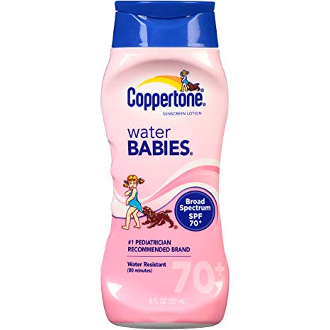 Coppertone Water Babies SPF 70 , 8oz (Pack of 2)