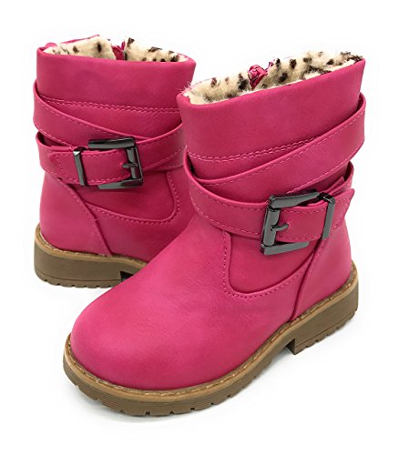 Blue Berry EASY21 Girls Fashion Cute Toddler/Infant Winter Snow Boots