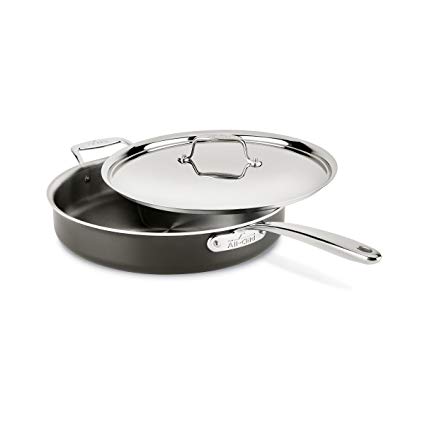 All-Clad 8701005447 LTD Cookware Saute pan, 6Qt, Black