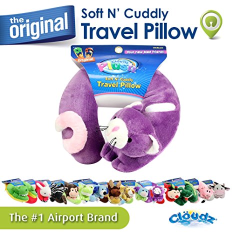 Cloudz Plush Animal Neck Pillows - Cat