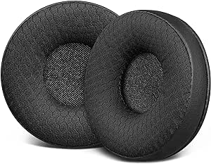 SOULWIT 60mm Ear Pads Replacement for Plantronics HW510/HW520, Audio 310/345/476/628, Earpads for Poly Blackwire C210/C220/C310/C320/C325/C3200/C3210/C3220/C3225, Cushions with Durable Mesh Fabric