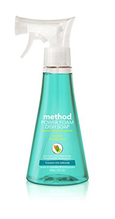 Method Power Foam Dish Soap, Waterfall, 16 Ounce (6 Count)