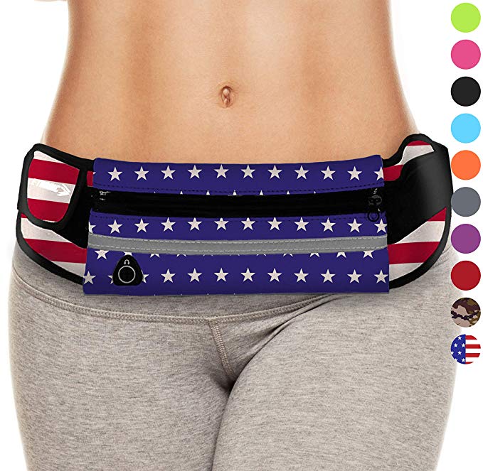 E Tronic Edge Waist Packs: Best Comfortable Unisex Running Belts That Fit All Waist Sizes & All Phone Models. for Running, Workouts, Cycling, Travelling Money Belt & More. Comes in 10 Stylish Colors