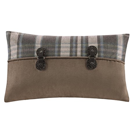 Woolrich Hadley Plaid Oblong Pillow, 12 by 20-Inch, Multicolor