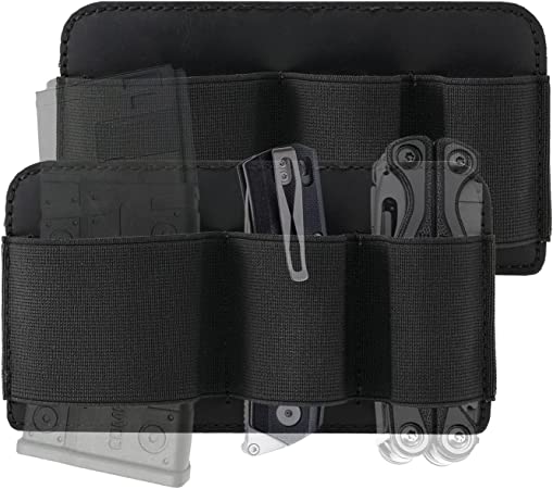 VIPERADE PL6 Tactical Modular Organizer, EDC Elastic Organizer Holder, EDC Insert Pouch Panel Hook Backed Accessories Holder, EDC Organizer Attachment for Backpack, Tactical Vest, EDC Bag