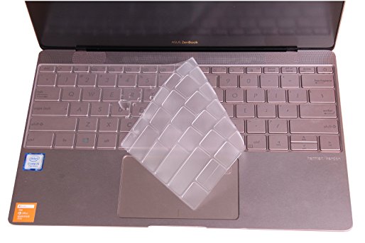 CaseBuy ASUS ZenBook 3 TPU Clear Transparent Keyboard Protector Cover Skin for ASUS ZenBook 3 UX390UA 12.5-inch Laptop US Version