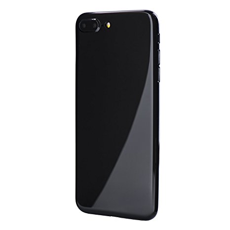 iPhone 7 Plus Case, Thinnest Cover Premium Ultra Thin Light Slim Minimal Anti-Scratch Protective - For Apple iPhone 7 Plus | totallee The Scarf (Jet Black)