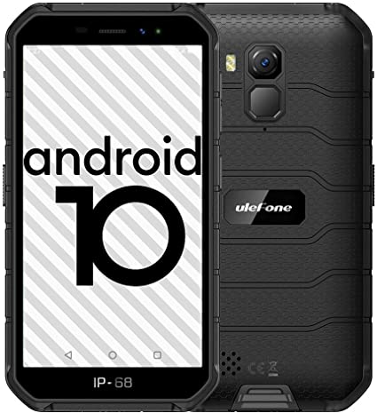 4G Rugged Phones, 2020 Ulefone Armor X7 Android 10 Dual SIM Mobile Phones Unlocked, IP68/69K Waterproof Dustproof Outdoor Smartphone, 13MP   5MP Cameras, NFC, OTG, Face Unlock, Finger Reader, Black