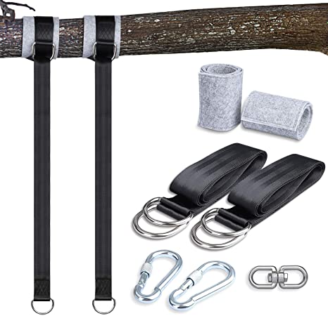 EEEKit Tree Swing Strap Hanging Kit – 5ft Length Adjustable Strap, Holds 2000 lbs, Fast & Easy Way to Hang Any Swing or Hammock