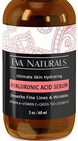 Hyaluronic Acid Serum by Eva Naturals Moisturizing Hyaluronic Acid for Face