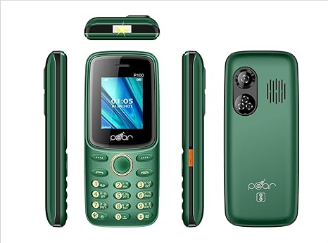 MTR PEAR P100 (Green) Phone with 1.8 INCH Display,3000 MAH Battery,Contains Many Indian Language,Basic Keypad Phone