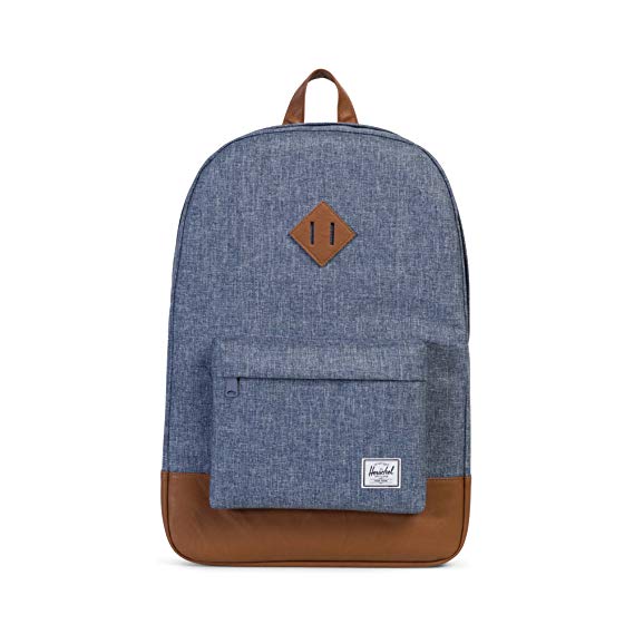 Herschel Supply Co. Heritage, Dark Chambray Crosshatch/Tan Synthetic Leather