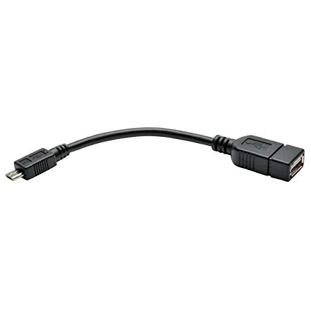 TRIPP LITE U052-06N Micro USB to OTG Host Adapter Cable 5-Pin Micro USB A/A M/F 6-IN